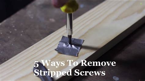 A few ways to remove stripped screws including a rubber band, tape, and glue. Find out pros and cons of each and which one worked best!